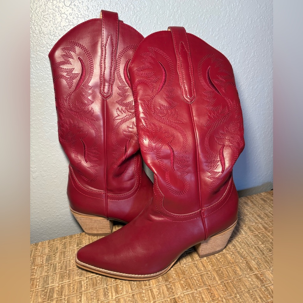 Red Cowboy Boots